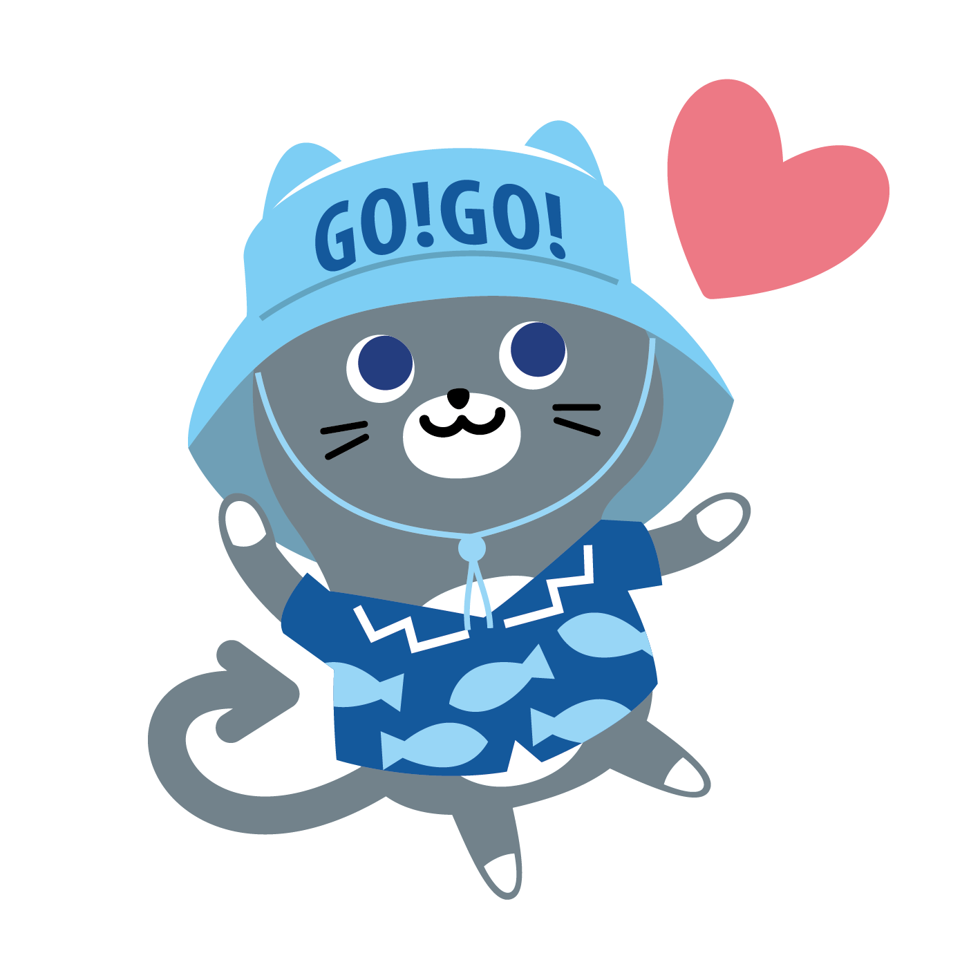 GO!GO!TOURの旅する猫キャラクター