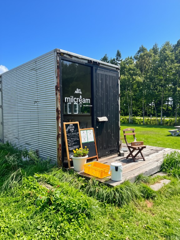 中標津町のミルクリームショップ — 7月の道東酪農地帯で味わう地元のソフトクリーム