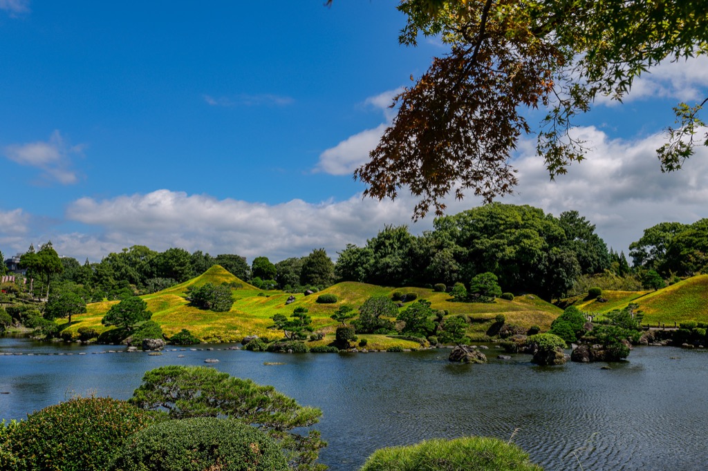 水前寺成趣園の池